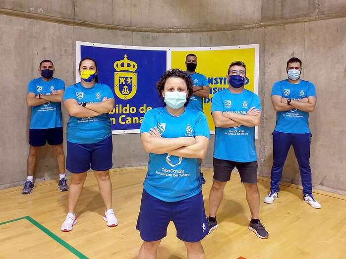 Cuerpo técnico del Teldeportivo / TA